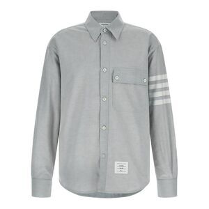 Thom Browne Men's 4Bar Flannel Shirt